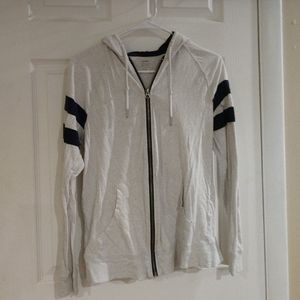 Striped Zip-Up Sweatshirt